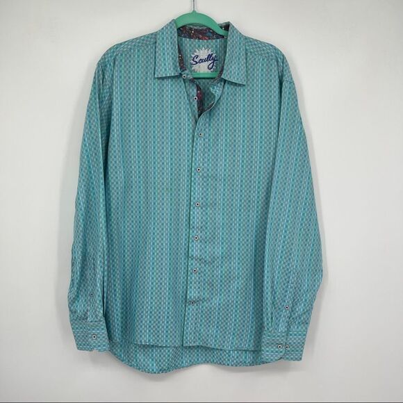 Scully Western Shirt Mens Top Shelf Long Sleeve Buttondown Paisley Multi - Picture 2 of 13